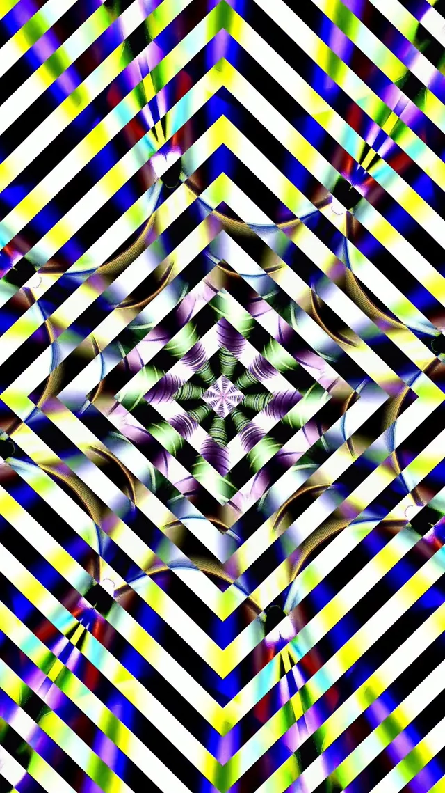 Neon Tunnel Diamond Vortex VJ Loop 9:16 Reels 60fps Screensaver